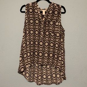 Stained glass print top